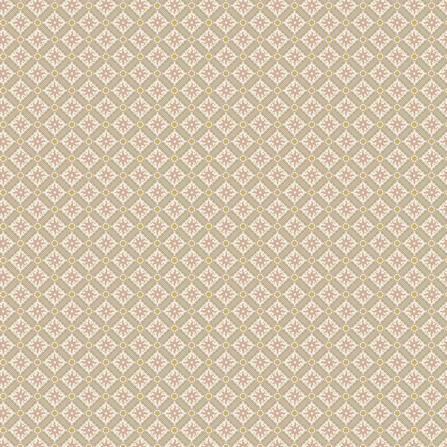 Nova and Sol - Southern Light, Ham Pink and Meadow - Wallpaper