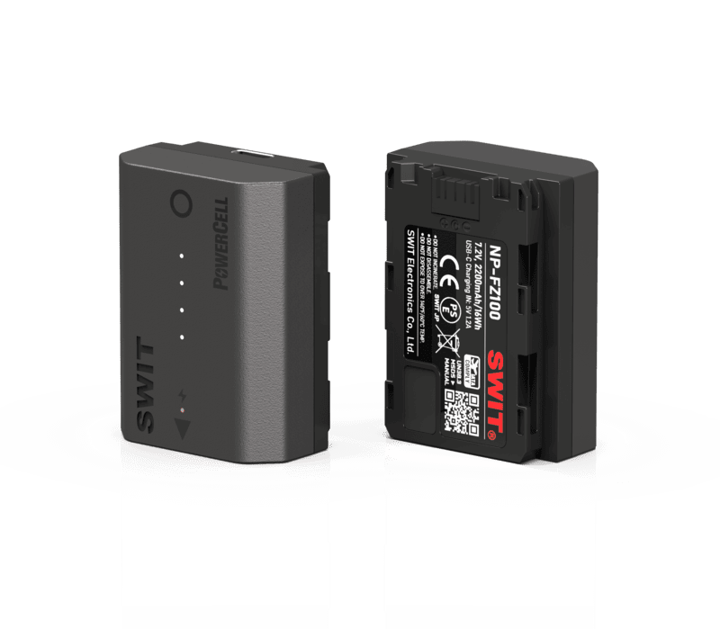 PowerCell NP-FZ100 | USB-C NP-FZ100 16Wh longer running-time battery with indicators for e.g. Sony Fx3/FX30 cameras PowerCell NP-FZ100 | USB-C NP-FZ100 16Wh longer running-time battery with indicators for e.g. Sony Fx3/FX30 cameras