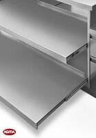 944 - Isola inox per blocco cottura e preparazione 2440x1400x900mm 944 - Isola inox per blocco cottura e preparazione 2440x1400x900mm