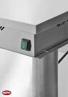944 - Isola inox per blocco cottura e preparazione 2440x1400x900mm 944 - Isola inox per blocco cottura e preparazione 2440x1400x900mm