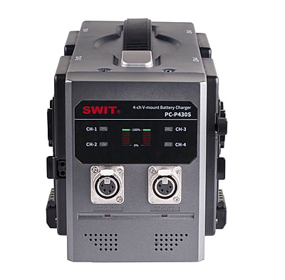 PC-P430S | 4ch x 3A Fast Simultaneous Charger with 2-XLR DC out, V-Mount PC-P430S | 4ch x 3A Fast Simultaneous Charger with 2-XLR DC out, V-Mount