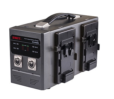 PC-P430S | 4ch x 3A Fast Simultaneous Charger with 2-XLR DC out, V-Mount PC-P430S | 4ch x 3A Fast Simultaneous Charger with 2-XLR DC out, V-Mount