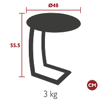 Alize Offset Low Table D48cm