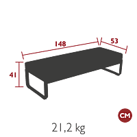 Bellevie 2 Seater Ottoman