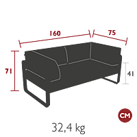 Bellevie 2 Seater Club Sofa