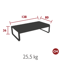Bellevie Large Low Table 138x80cm