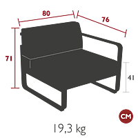 Bellevie 1 Seater Right Module