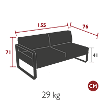 Bellevie 2 Seater Left Module
