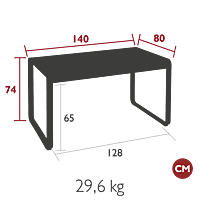 Bellevie Table 140x80cm