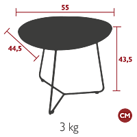Cocotte Low Table 55x44.5