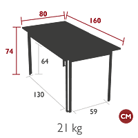 Costa Table 160x80