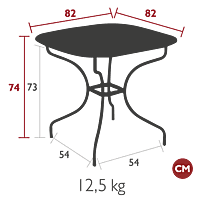 Opera+ Table Carronde Table 82x82