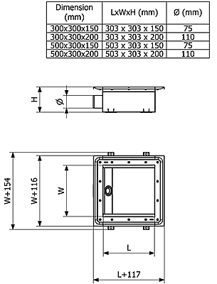 PURUS CHANNEL COMBO VINYL 300X300X200 S110 PURUS CHANNEL COMBO VINYL 300X300X200 S110