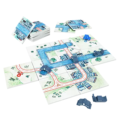 Railroad Tiles: Canals Spielbrett Railroad Tiles: Canals Spielbrett