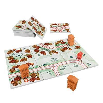 Railroad Tiles: Forest Erweiterung Spielbrett Railroad Tiles: Forest Erweiterung Spielbrett