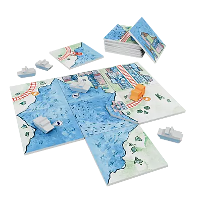 Railroad Tiles: Lake Erweiterung Spielbrett Railroad Tiles: Lake Erweiterung Spielbrett