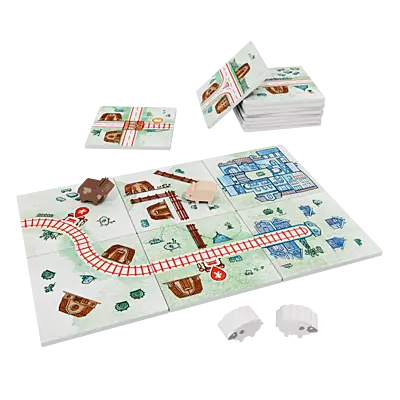 Railroad Tiles: Countryside Erweiterung Spielbrett Railroad Tiles: Countryside Erweiterung Spielbrett