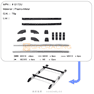 1:10 Roof Rack with Rail Bar