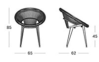 VINCENT SHEPPARD Roxy-Dining chair black/black VINCENT SHEPPARD Roxy-Dining chair black/black