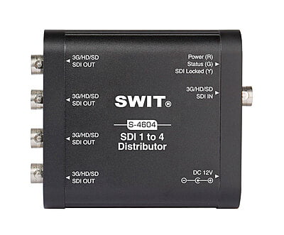 S-4604 | Heavy Duty 3G-SDI 1 to 4 Distributor and Amplifer S-4604 | Heavy Duty 3G-SDI 1 to 4 Distributor and Amplifer