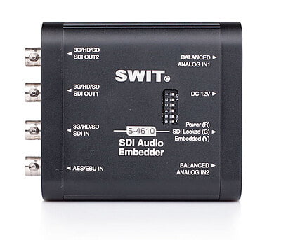 S-4610 | SDI Audio Embedder S-4610 | SDI Audio Embedder