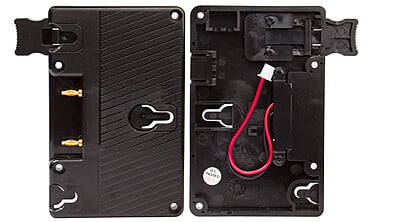 S-7004A | Gold mount plate, screws-mount and 2-pin DC plug connect, also for S-1093/S-1071H+/S-11xx/S-12xx monitors