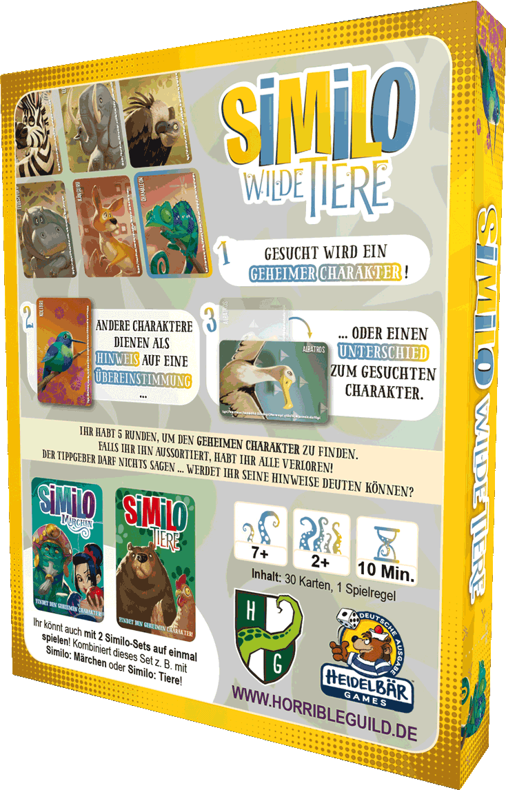 Similo: Wilde Tiere DEUTSCH Boxenrückseite