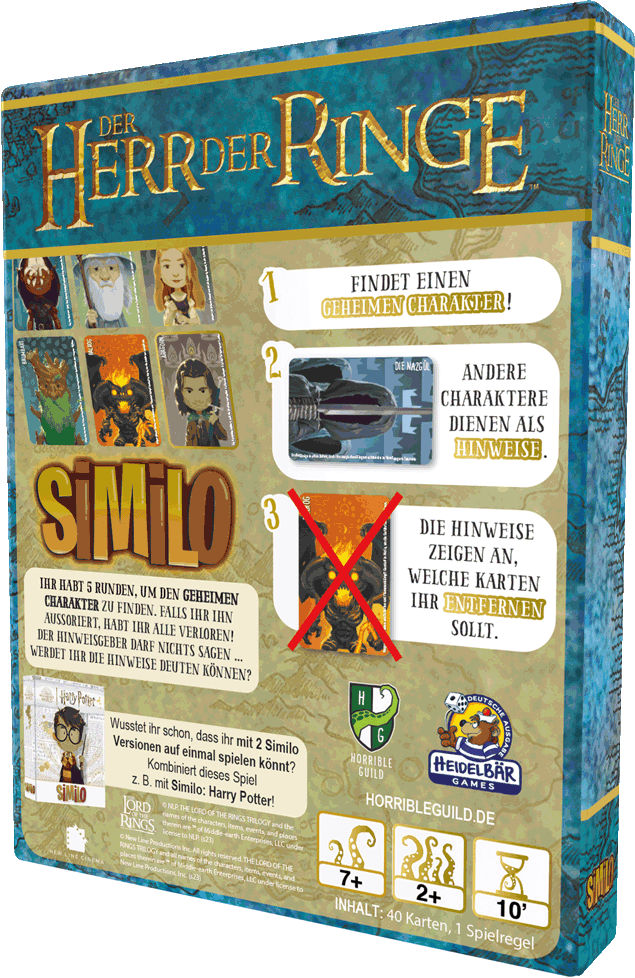 Similo: Herr der Ringe DEUTSCH Boxenrückseite