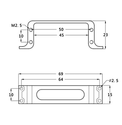 Aluminium Servo Mount (Standard) Aluminium Servo Mount (Standard)