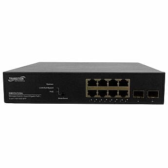 Lantronix - SM8TAT2SA-EU - Smart Managed Gigabit Ethernet PoE+ Switch Lantronix - SM8TAT2SA-EU - Smart Managed Gigabit Ethernet PoE+ Switch