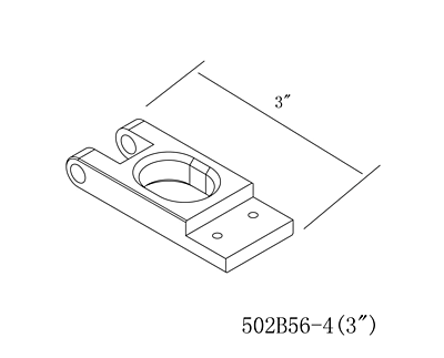 TFL 3" Rudder Bracket TFL 3" Rudder Bracket