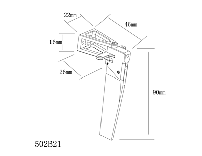 L=46 H=90 Rudder