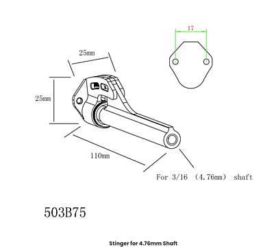 TFL Aluminium Stinger Drive 4.76mm (3/16") Assembly TFL Aluminium Stinger Drive 4.76mm (3/16") Assembly