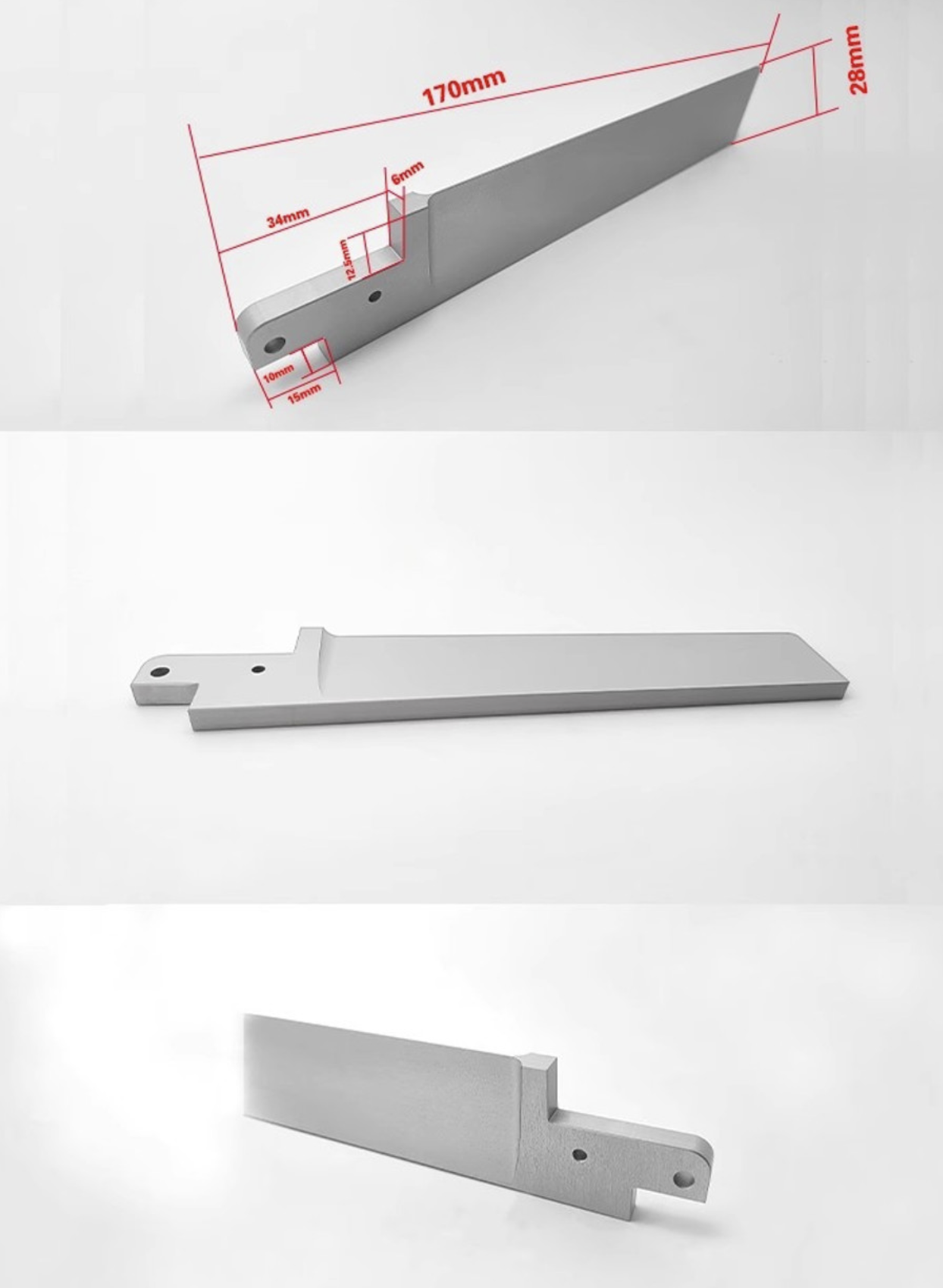 170mm rudder blade(without water intake)