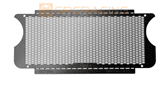 Stainless Steel Grill Decorative Sheet Black For SCX6