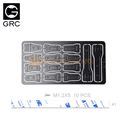 Stainless Steel Decorative Sheets Black For SCX6 Hinge
