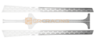 Stainless Steel Grill Decorative Sheet Silver For SCX6 Sides Footboard