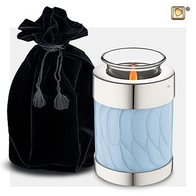 T668 TEALIGHT PEARL BLUE™