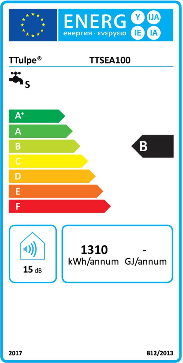 TTulpe Seano 100 Litre Smart Flat Water Heater 1.8KW TTulpe Seano 100 Litre Smart Flat Water Heater 1.8KW
