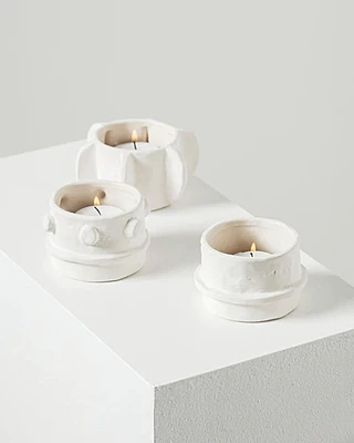 Tealight Holder ass/3 ""Molly"" (Beige)