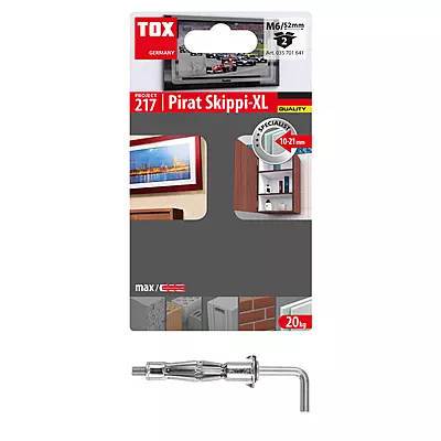 Hakendübel Pirat Skippi XL M6/52 (2 Stk.)