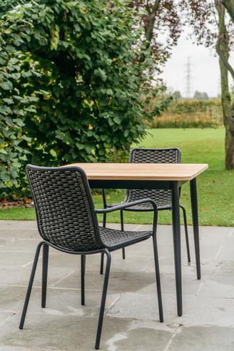 Max Dining Table 90cm Teak Top Max Dining Table 90cm Teak Top