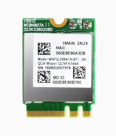Sparklan - WNFQ-258ACN(BT) - WiFi Combo M.2 Module with Qualcomm Atheros QCA6174A-5