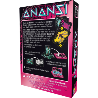 Boxrückseite Anansi ENGLISH