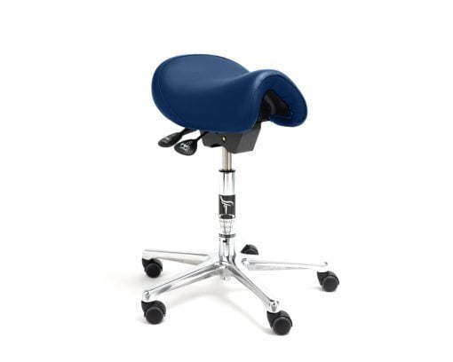 Taburete dental Bambach estándar - Atlantic Blue Piel Taburete dental Bambach estándar - Atlantic Blue Piel