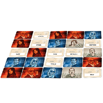 Spielinanhalt: Codenames DEUTSCH HOBBY Spielaufbau