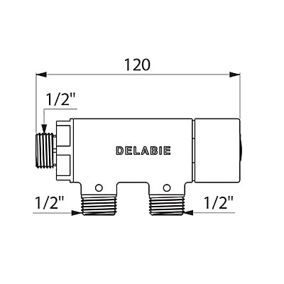 Delabie PREMIX COMPACT Thermostatic mixing valve Delabie PREMIX COMPACT Thermostatic mixing valve