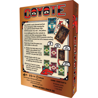 Coyote ENGLISH Boxrückseite
