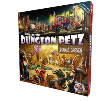 Dungeon Petz: Dunkle Gassen DEUTSCH Boxcover links Dungeon Petz: Dunkle Gassen DEUTSCH Boxcover links