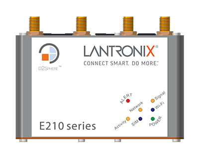Lantronix - E214F002S - Router E214 EMEA Malaysia - LTE cat. 1 band 28, 20, 8, 3, 1, 7 - 3G FB 8,1 - 2G FB band 8, 3 - 2 Ethernet, Dual SIM, RS-232 port, Wi-Fi, SD card, 2 I/O - Epack Lantronix - E214F002S - Router E214 EMEA Malaysia - LTE cat. 1 band 28, 20, 8, 3, 1, 7 - 3G FB 8,1 - 2G FB band 8, 3 - 2 Ethernet, Dual SIM, RS-232 port, Wi-Fi, SD card, 2 I/O - Epack